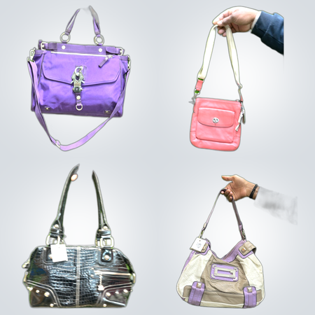 Purple Black Croco Bags Bundle