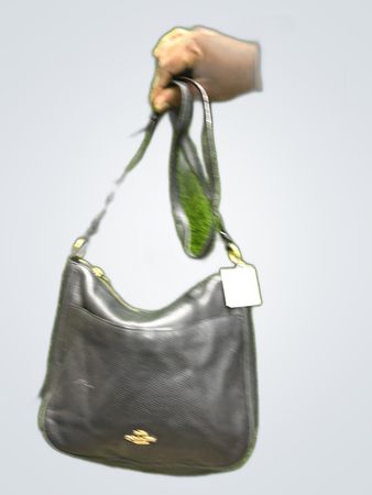 Coach Black Leather Shoulder Bag