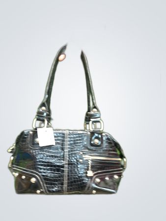 Black Croco Handbag