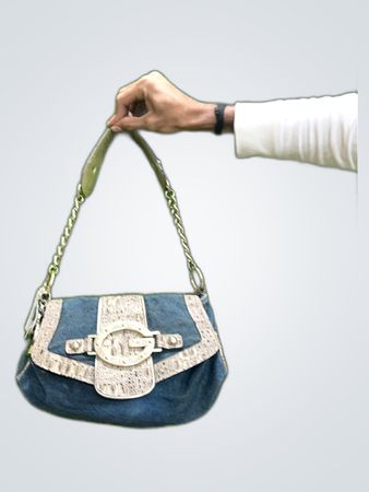 Denim Schultertasche