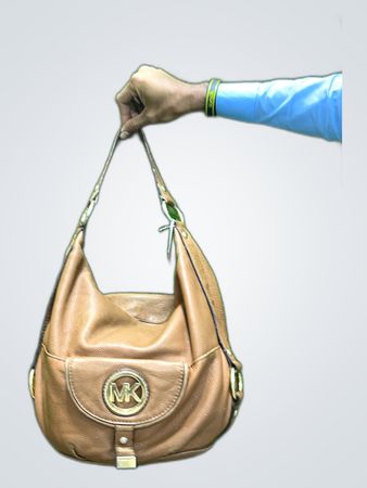 Michael Kors Leather Hobo Handbag