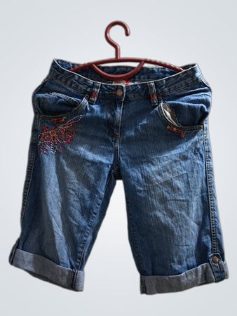 YIGOA Women's Denim Capri Shorts