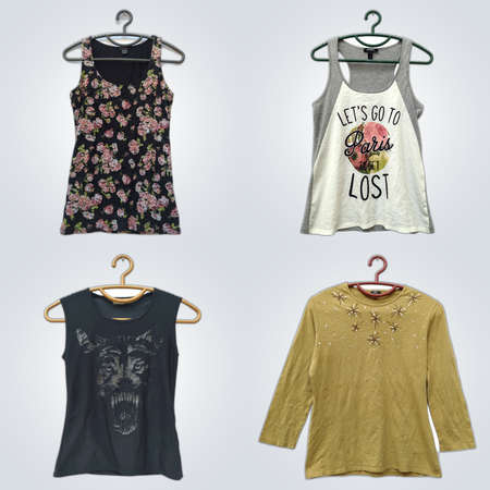 Top floral Tops & Skirts Mix Bundle (TG-019)