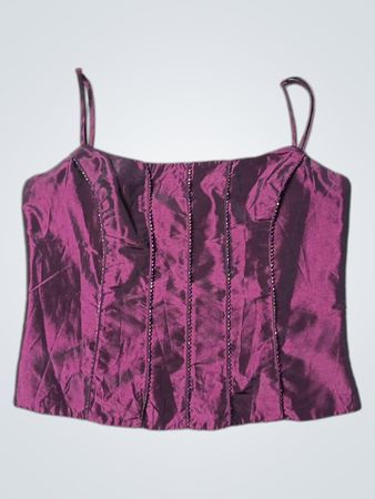Rockmans Women's Size 14 Purple Spaghetti Strap Top