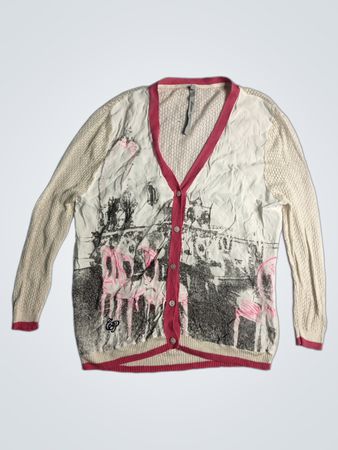 Cop. Copine Cardigan with Graphic Print