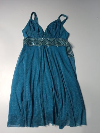 Jane Norman Blue Sparkly Embellished Dress