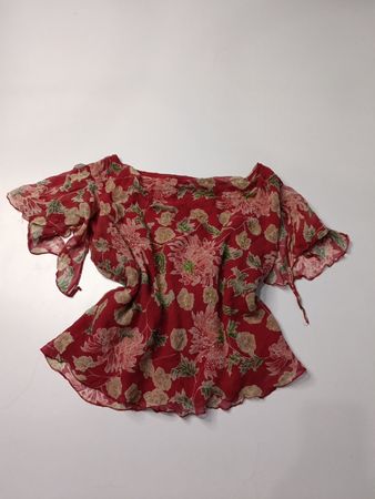 Blouse transparente à imprimé floral Robbie Bee