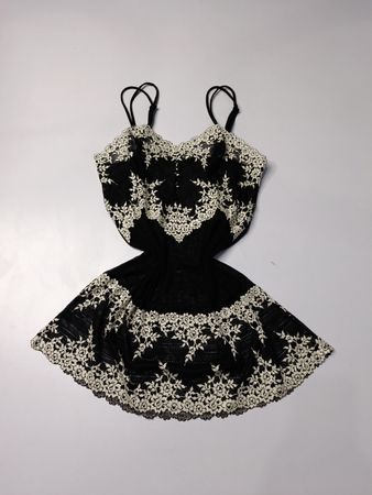 Wacoal Black Lace Trim Nightgown