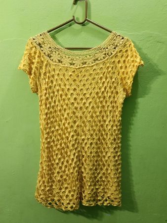 Yellow Crochet Top