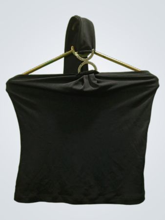 RICORDI O/S Schwarzes Neckholder-Top