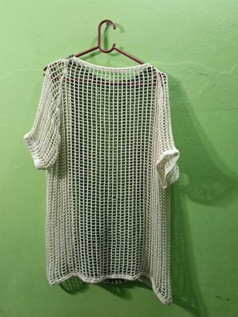 White Crochet Tunic