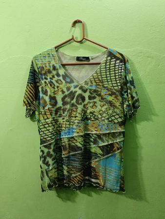 Peruzzi Made in Italy Sheer V-Neck T-Shirt
