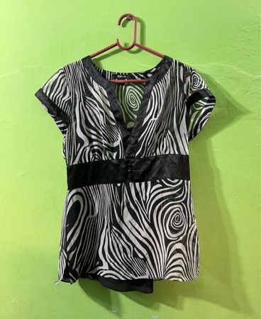 Style & Co Zebra-Print-Bluse