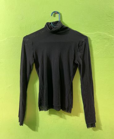 United Colors of Benetton Schwarzer Rollkragenpullover