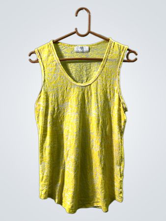 Le temps des Cerises CREATION FRANCAISE Gelbes Tanktop