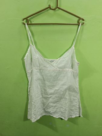 Mih White Camisole mit Perlenbesatz