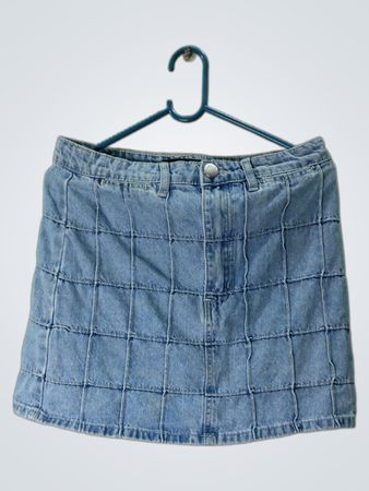 Ava & Ever Denim Grid Minirock