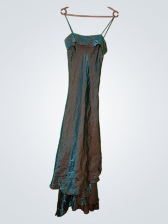 Irideszierendes Spaghettiträger-Kleid
