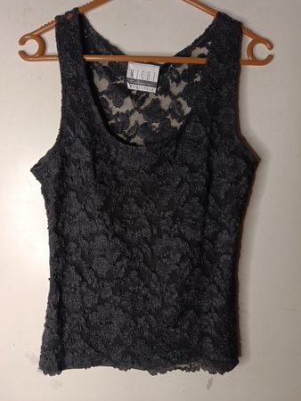 MICHI Collection Sportbekleidung schwarzes Spitzen-Trägertop
