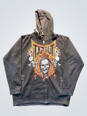 Hoodie zippé Tapout avec graphique de crâne