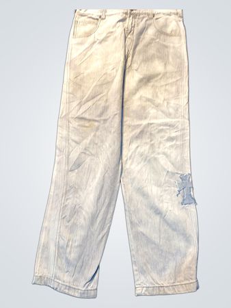 RISK JEANS CO. Jeans de Denim Lavagem Clara