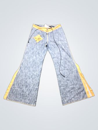 Lili Mercredi Paris Blue Denim Flare Pants