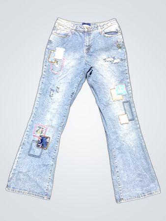 L.A. Blues Stretch-Jeans mit Patches