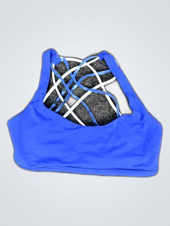 Lululemon Blue Crisscross Sports Bra