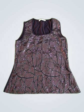 Melanie Lyne Purple Sleeveless Top