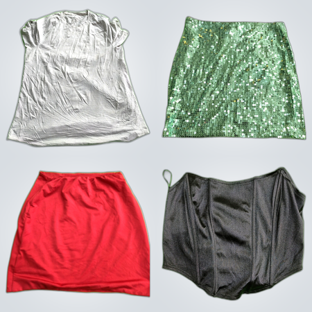 Y2K Party Tops and Skirts