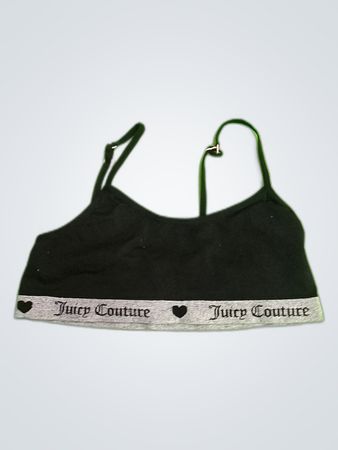 Juicy Couture Black Logo Bralette