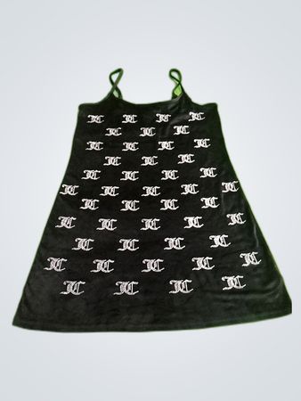 Juicy Couture Black Logo Slip Dress