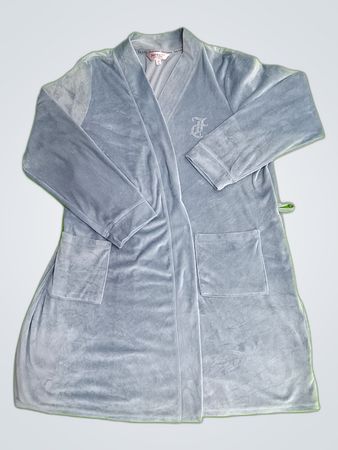 Juicy Couture Gray Velour Robe