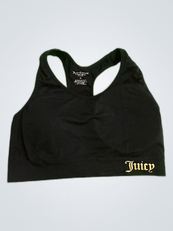 Juicy Couture Black Racerback Sports Bra