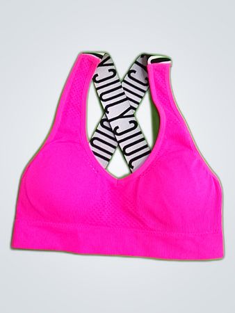 Juicy Couture Pink Racerback Sports Bra