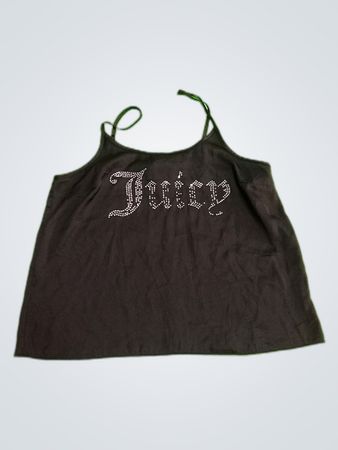 Juicy Couture Black Rhinestone Tank Top
