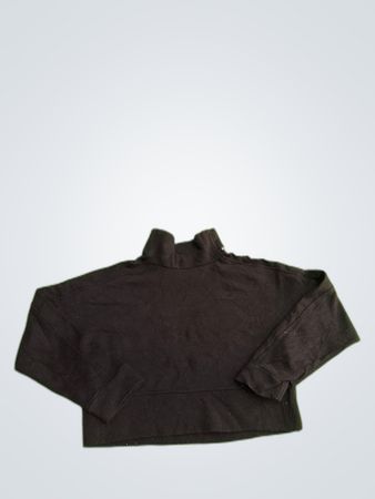 Juicy Couture Black Cropped Turtleneck Top