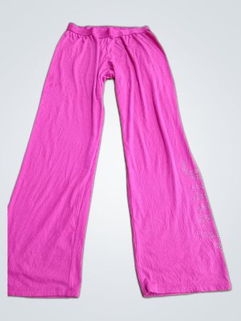 Juicy Couture Pink Ribbed Sweatpants