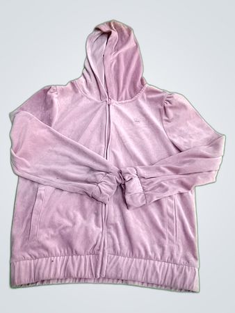 Juicy Couture Pink Velour Zip-Up Hoodie