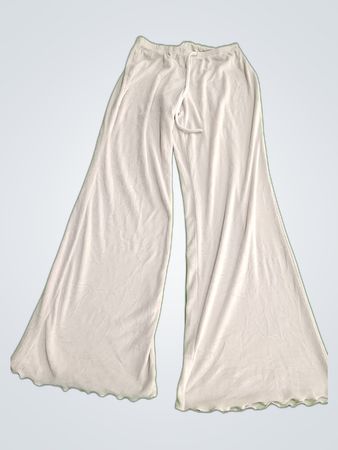 Juicy Couture White Wide-Leg Sleep Pants