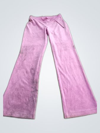 Juicy Couture Pink Velour Flared Sweatpants