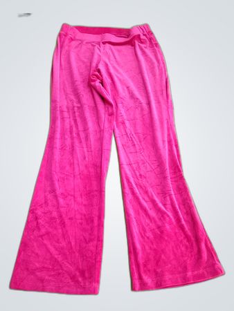 Unbranded Pink Velour Flared Pants