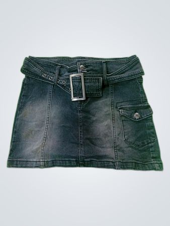 Wild Fawn Denim Mini Skirt