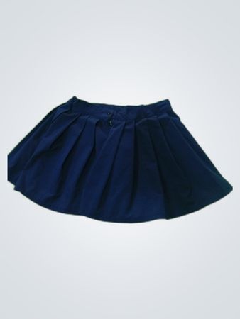Unbranded Navy Blue Pleated Mini Skirt