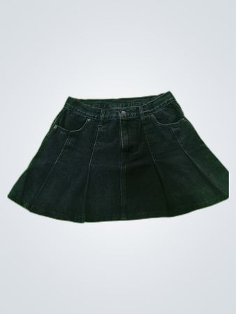 Levi's Black Denim Mini Skirt