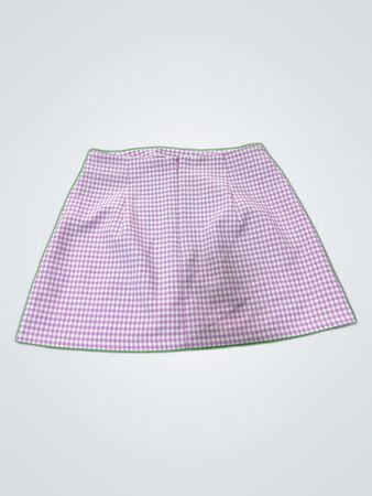 Urban Outfits Purple Checkered Mini Skirt