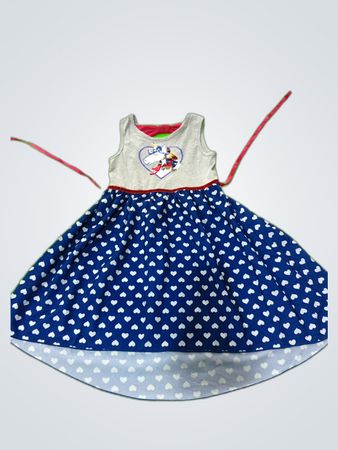Girl's Blue Heart Dress
