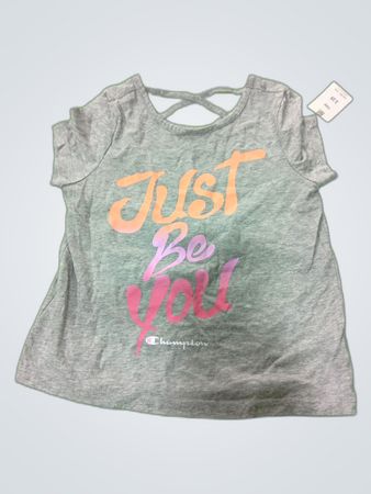 Champion Girl's Gray Tank Top with Just Be You Graphic
