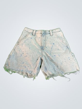 Wild Fable High-Rise Splatter Denim Cargo Shorts