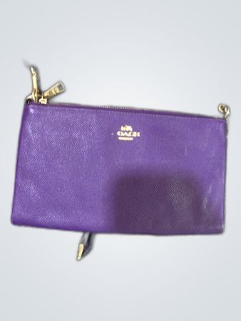 Coach Purple Leather Crossbody Bag